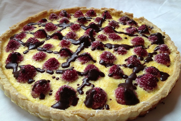 Raspberry Almond Cream Tart